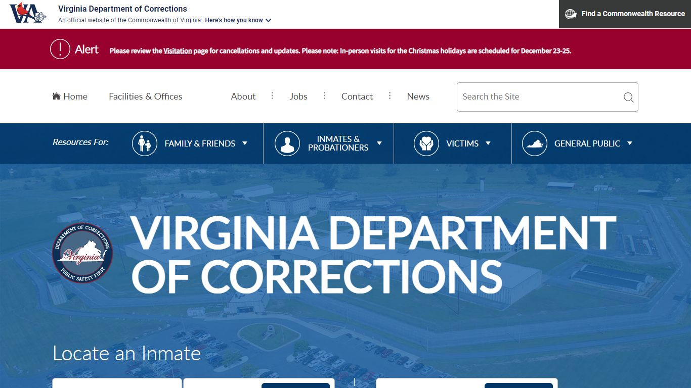 My Account Informa on - Virginia Department of Corrections